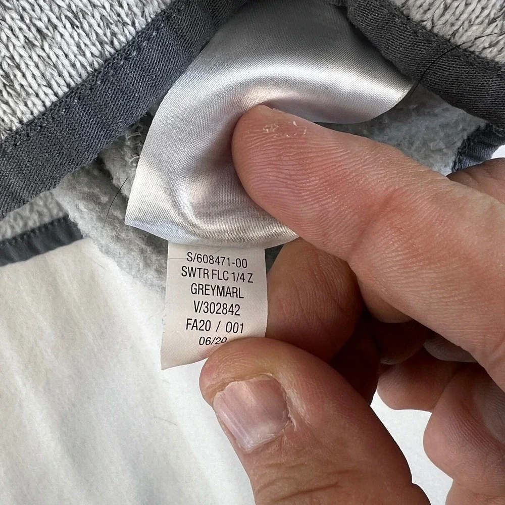 Old Navy Boys‎ Fleece Pullover Sweatshirt Gray Size L 10 12 Snap Neck Stretch